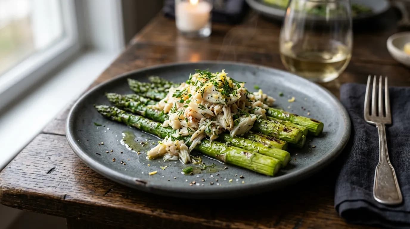 Crab-Topped Asparagus (Add-On)