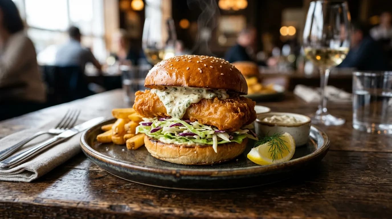 Crispy Cod Sandwich (Lunch)