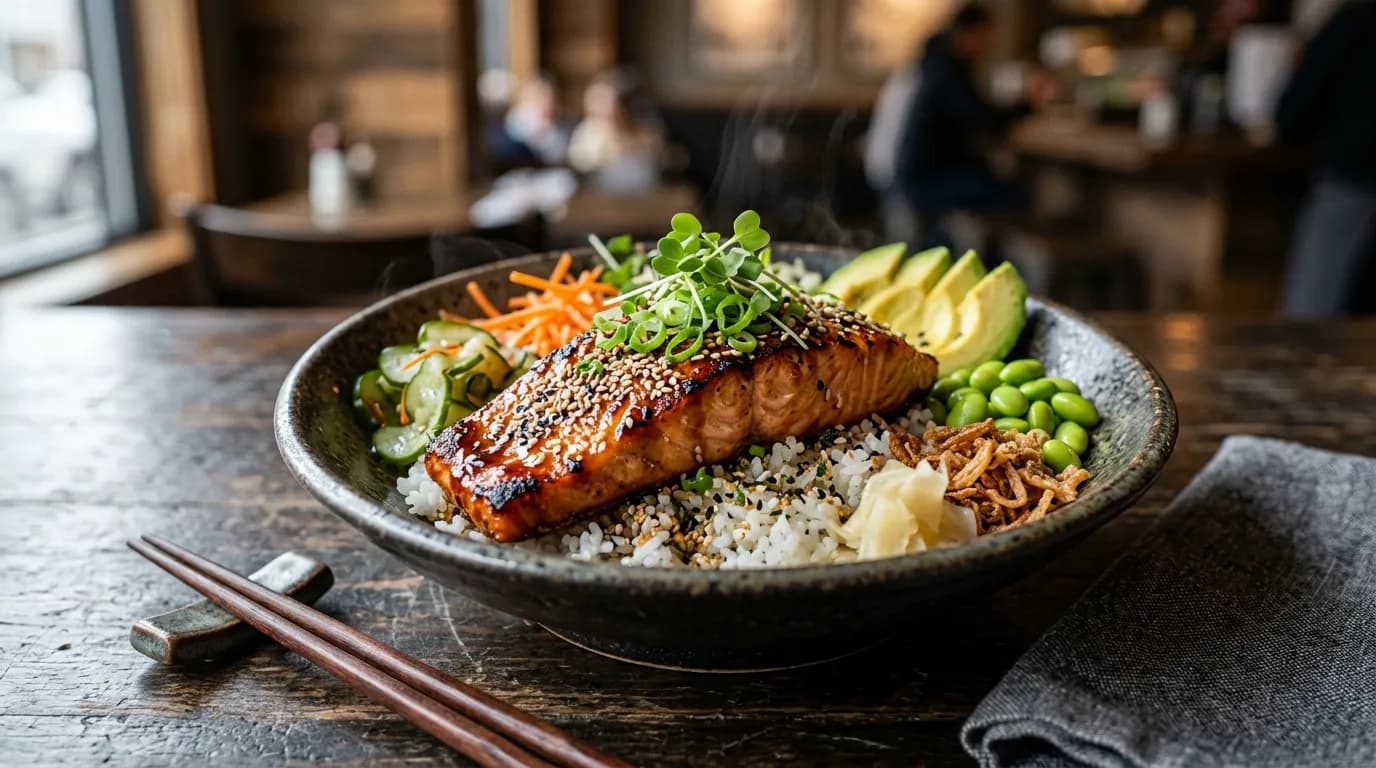 Sesame-Soy Salmon Bowl
