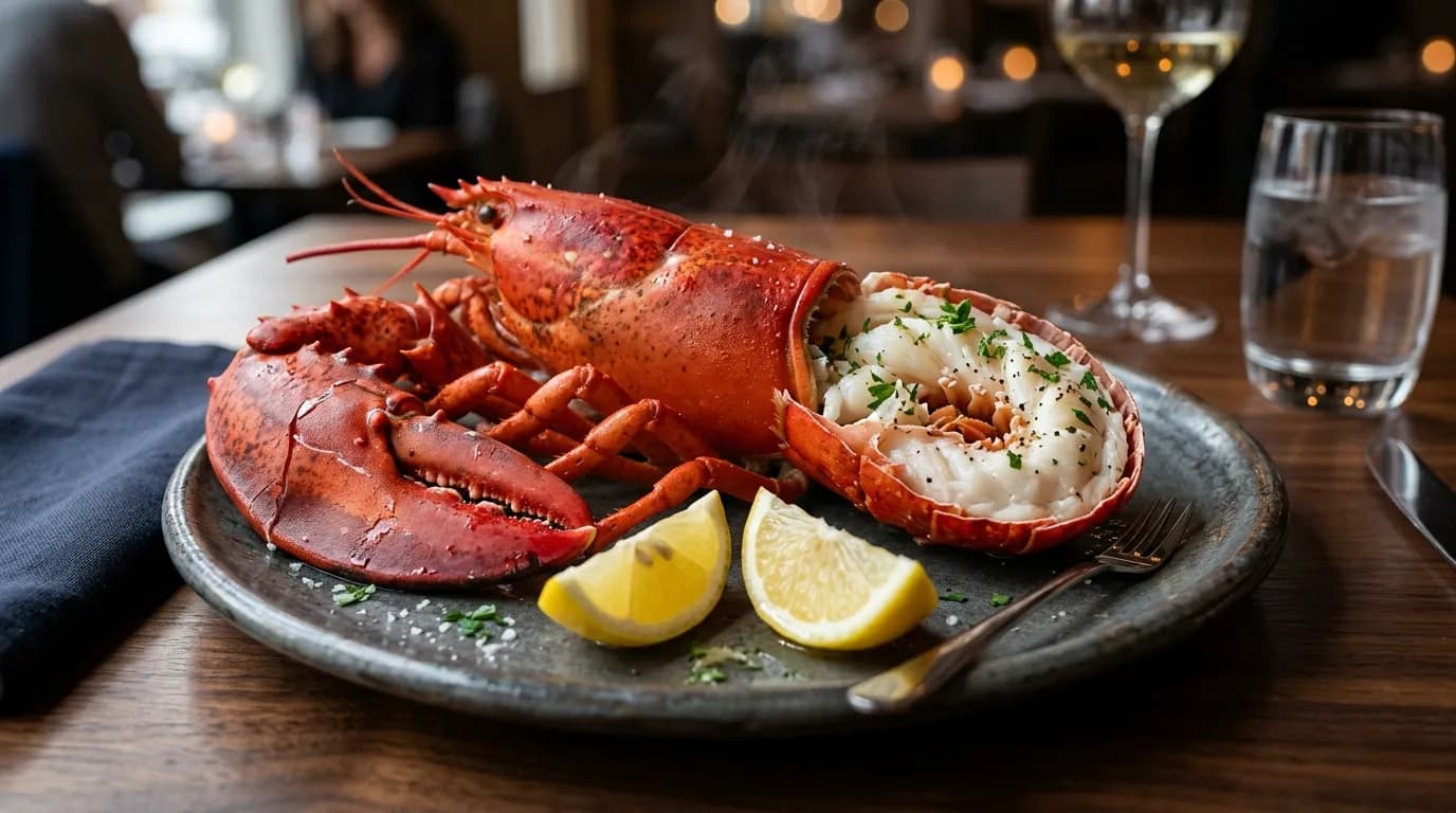 Steamed Live Maine Lobster
